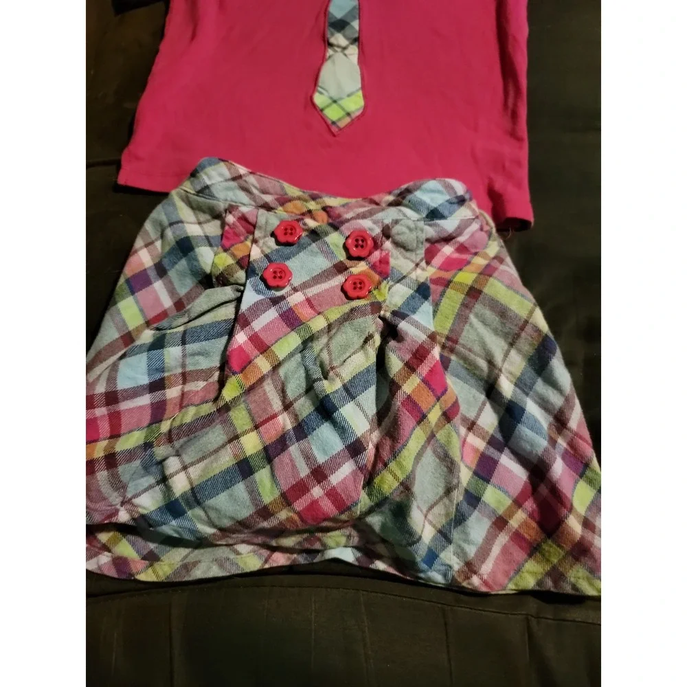 Gymboree smart and sweet outlet outfit top skort‎ size 6 back to school
